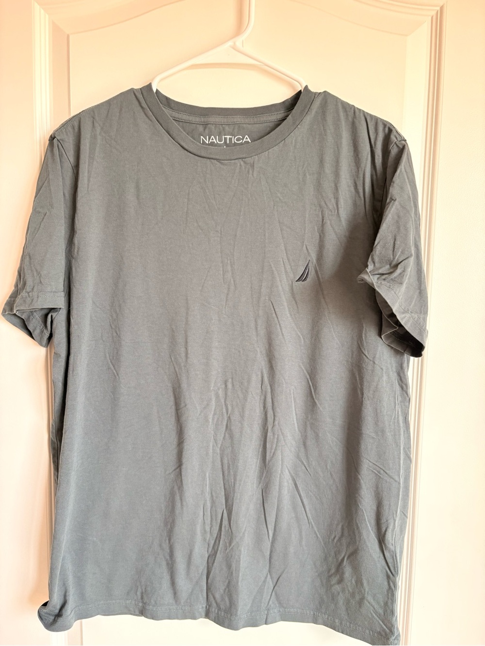 Nautica Short Sleeve Crew Neck T-Shirt in Slate